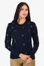 3.1 Phillip Lim Navy Embellished Sweater Size XS