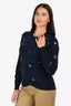 3.1 Phillip Lim Navy Embellished Sweater Size XS