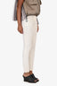 Brunello Cucinelli Cream Wool Skinny Pants Size 2 US