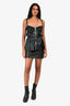 A.L.C. Black Leather Zipper Detailed Mini Skirt Size 0