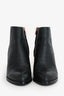 Alexander Wang Black Leather RGHW Cut-Out Ankle Boots Size 35