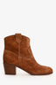 Gianvito Rossi Brown Suede Leather Ankle Boots Size 35