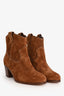 Gianvito Rossi Brown Suede Leather Ankle Boots Size 35
