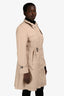 Burberry Beige Nylon Trench Belted Trench Est. Size M