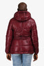 Burberry Brit Burgundy Belted Puffer Jacket Size M