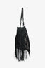 Prada Black Nylon/Leather Fringe Camouflage Print Shoulder Bag with Strap