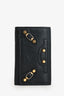 Balenciaga Black Leather Motor Style Key Holder