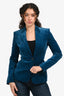 Gucci 2006 Blue Velvet Blazer Jacket Size 38