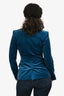 Gucci 2006 Blue Velvet Blazer Jacket Size 38