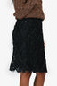Pre-Loved Chanel™ 2006 Black Lace Midi Skirt Size 34