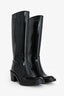 Gucci Black Rubber GG Logo Rainboots Size 35