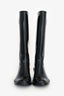 Gucci Black Rubber GG Logo Rainboots Size 35