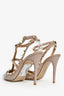 Valentino Nude Patent Rockstud Pointed Toe Pumps Size 39