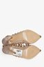 Valentino Nude Patent Rockstud Pointed Toe Pumps Size 39