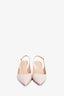 Gianvito Rossi Pink Leather Slingback Heels Size 38.5