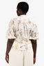 Zimmermann White/Multicolour Floral Scalloped Ruffle Blouse Size 3