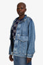 Frame Blue Denim Oversized Button Down Jacket Size M