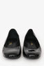 Pre-Loved Chanel™ Black Patent Leather Heeled Ballet Flats Size 40