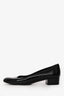 Pre-Loved Chanel™ Black Patent Leather Heeled Ballet Flats Size 40