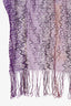 Missoni Purple Chevron Knit Scarf