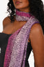 Missoni Purple Chevron Knit Scarf