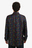 Fendi Black/Multicoloured Logo Silk Button Down Shirt Size 43 Mens