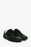 Gucci Black Leather GG Logo 'Ace' Sneakers Size 8.5 Mens
