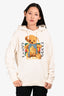 Gucci Cream Teddy Embroidered Hoodie Size S