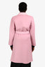 Max Mara Studio Light Pink Wool/Cashmere/Silk Belted Coat Size 8 US
