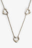 Tiffany & Co. Sterling Silver Elsa Peretti Triple Open Heart Necklace