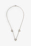 Tiffany & Co. Sterling Silver Elsa Peretti Triple Open Heart Necklace