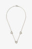 Tiffany & Co. Sterling Silver Elsa Peretti Triple Open Heart Necklace