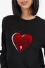 Love Moschino Black/Red Heart Sweater Size 8