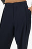 Chloe Black High Waisted Straight Leg Trousers Size 42