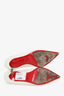 Christian Louboutin White Leather Pointed Heels Size 38.5