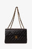 Pre-Loved Chanel™ 1994-96 Black Quilted Lambskin Jumbo XL Maxi Flap Bag