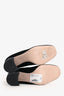 Miu Miu Black/Silver Logo Knit Ankle Boots Size 38.5