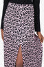 Maje Pink/Black Satin Leopard Print Skirt size 36