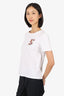 Sandro White 'Floral S' T-Shirt Size 0