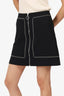 Maje Black Stud Detail Mini Skirt Size 36
