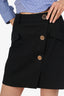 Maje Black GHW Detail Mini Skirt Size 38