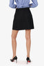 Maje Black GHW Detail Mini Skirt Size 38