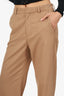 Maje Beige High Waist Straight Trouser Size 36