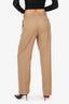 Maje Beige High Waist Straight Trouser Size 36