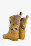 Burberry Mustard Yellow/Beige Tartan Pattern Rain Boots Size 39