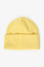 Canada Goose Yellow Wool Ribbed Knit Beanie