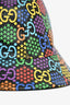 Gucci Black/Multicolour GG Bucket Hat Size L