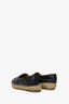 Pre-Loved Chanel Black Lambskin Espadrilles Size 36
