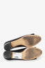 Salvatore Ferragamo Black Leather Vera Bow Ballet Flats