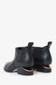 Alexander Wang Black Leather Rose Gold Booties Size 5.5